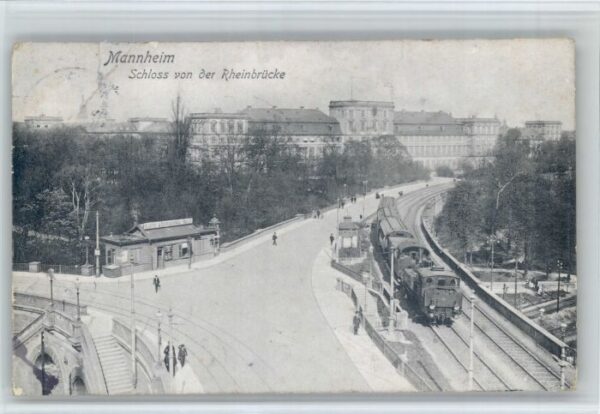 Mannheim Schloss Rheinbruecke