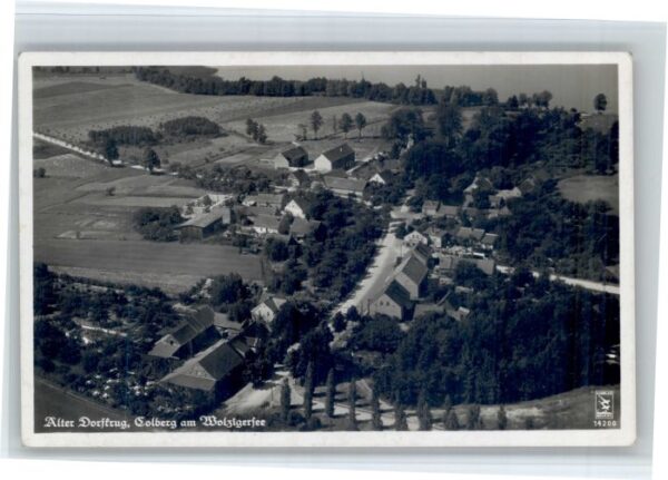 Kolberg Wolziger See Koeln [Stempelabschlag] Fliegeraufnahme