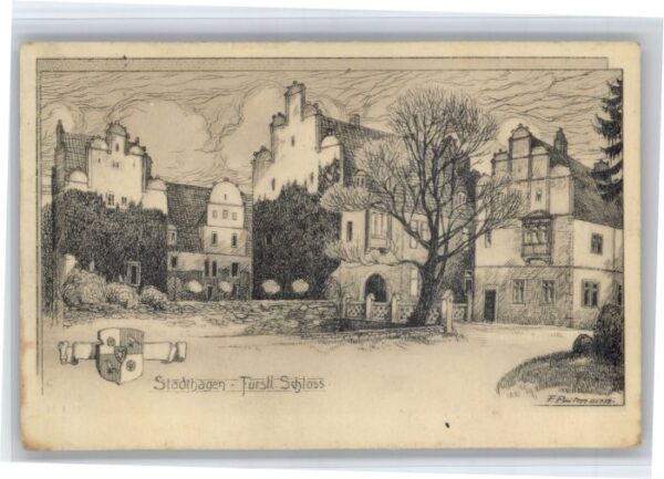 Stadthagen Schloss Kuenstler F Peitmann