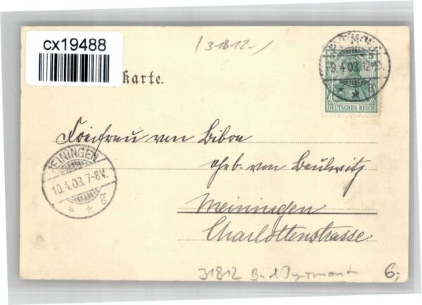 Bad Pyrmont [Handschriftlich] – Bild 2