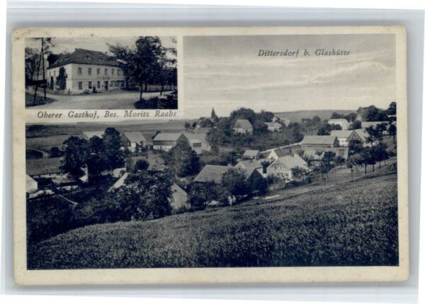 Dittersdorf Glashuette Sachsen Oberer Gasthof
