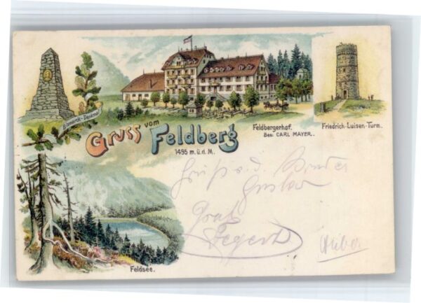 Feldberg Schwarzwald Feldbergerhof Friedrich Luisen Turm Feldsee Bismarck Denkma