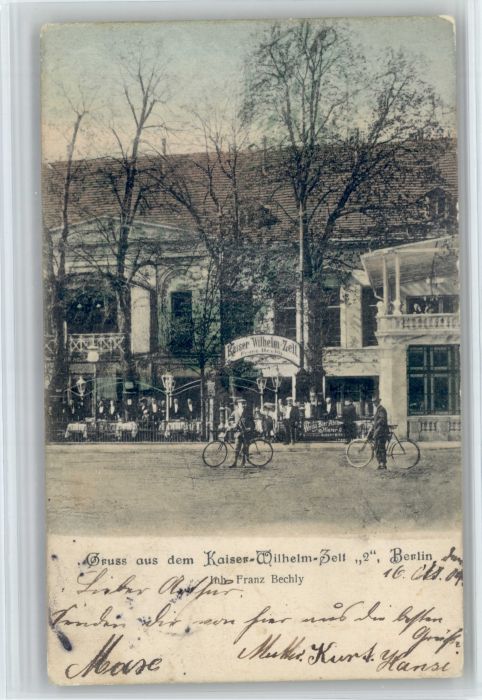 Berlin Kaiser Wilhelm Zelt