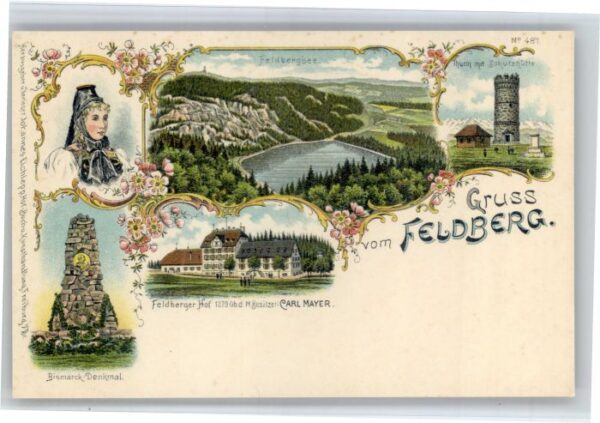Feldberg Schwarzwald Feldbergsee Schutzhuette Bismarck Denkmal
