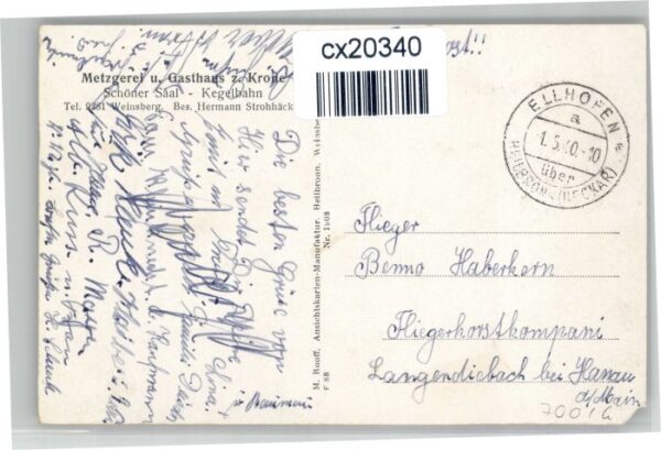 Ellhofen Wuerttemberg asthaus zur Krone – Bild 2