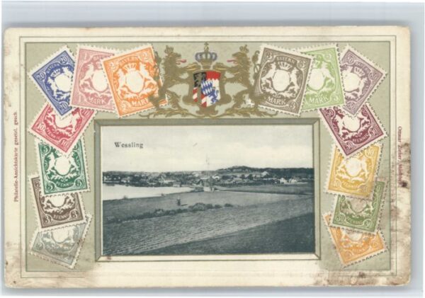 Wessling Briefmarken Praegedruck