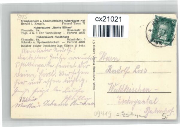 Herold Thum Erzgebirge Fremdenheim Huberbauer-Hof – Bild 2
