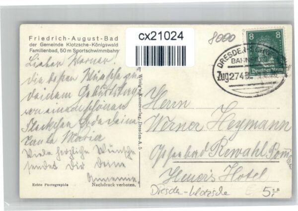 Klotzsche Koenigswald Friedrich-August-Bad – Bild 2