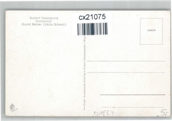 Rathen Saechsische Schweiz Rathen Gutshof Felsengrund Marthaheim – Bild 2