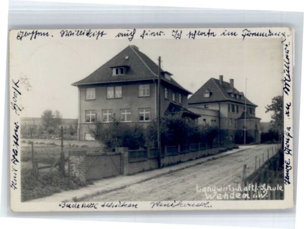Wehdem Luebbecke Westfalen Landwirtschaftliche Schule