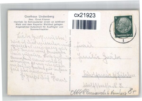 Lindenberg Allgaeu Lindenberg Gastwirtschaft Erholungsheim Kramer – Bild 2