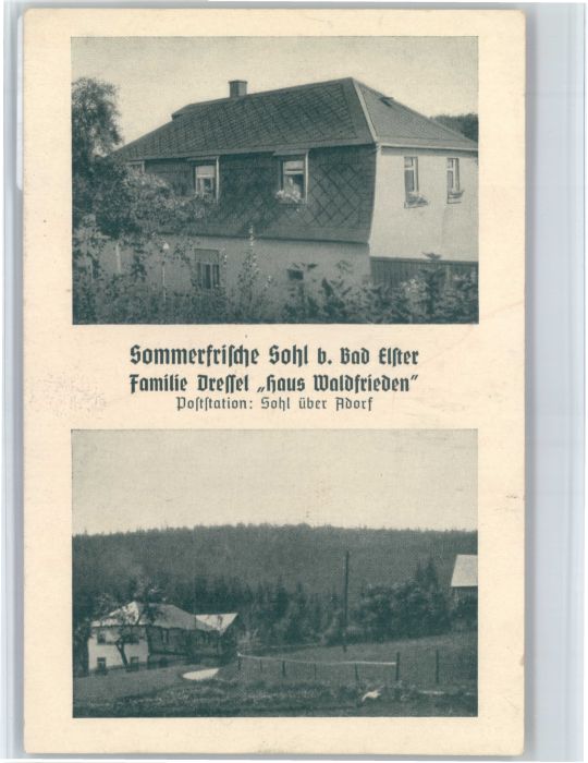 Sohl Haus Waldfrieden