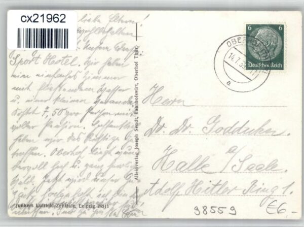 Oberhof Thueringen Oberhof Fliegeraufnahme – Bild 2