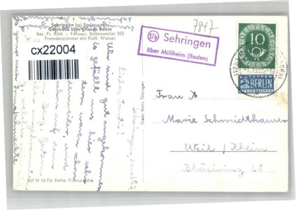 Sehringen Gasthaus Zum gruenen Baum – Bild 2