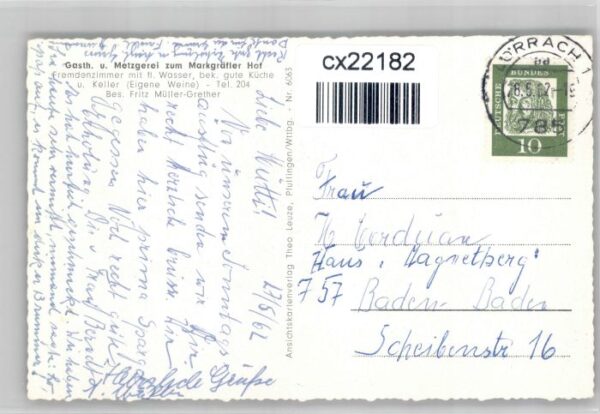 Efringen-Kirchen Gasthaus Markgraefler Hof – Bild 2