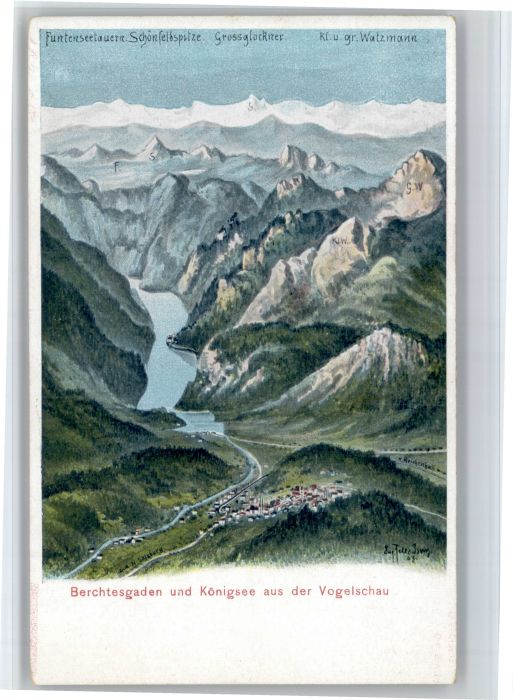 Berchtesgaden Fliegeraufnahme Koenigsee
