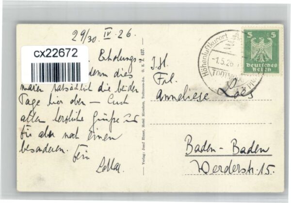 Todtmoos Hotel Pension Hirschen – Bild 2
