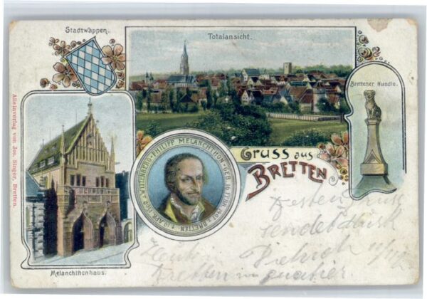 Bretten Baden Bretten Stadtwappen Brettener Hunde Melanchthenhaus