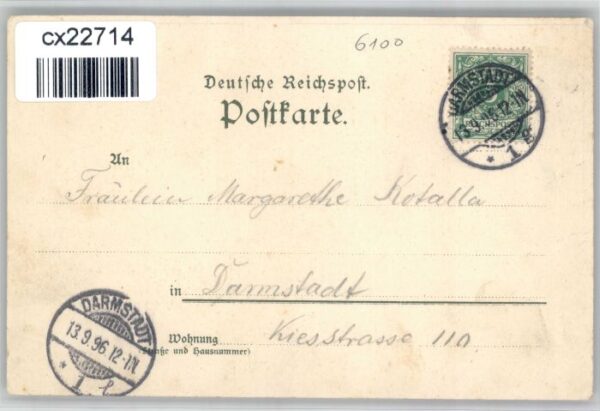 Darmstadt Louisenplatz Marktplatz Krieger Denkmal Theater – Bild 2