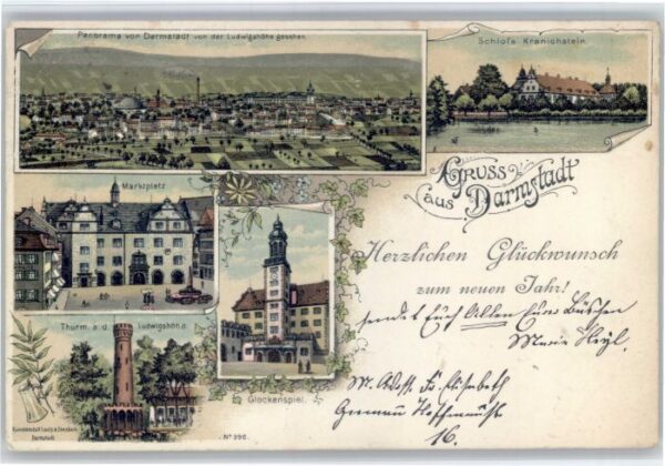 Darmstadt Marktplatz Ludwigshoehe Schloss Kranichstein