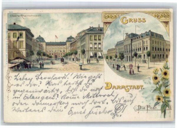 Darmstadt Rheinstrasse Post