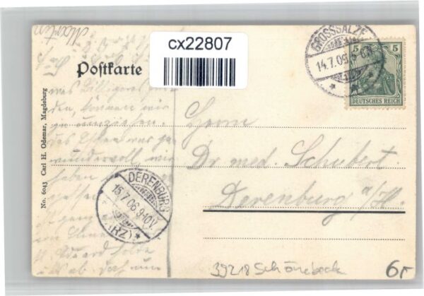 Schoenebeck Elbe [Handschriftlich] Ida Strasse Villa Ida Bad Elmen – Bild 2