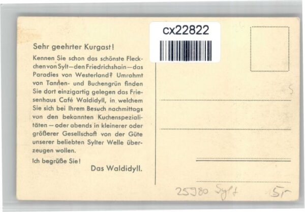 Friedrichshain Felixsee Cafe Waldidyll – Bild 2