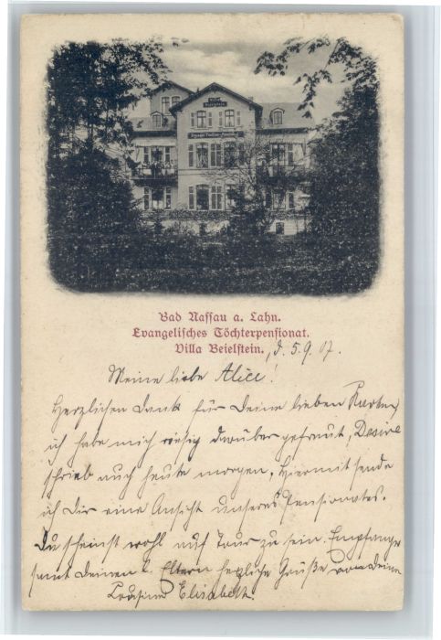 Nassau Lahn Nassau Toechtern Pension Villa Beielstein