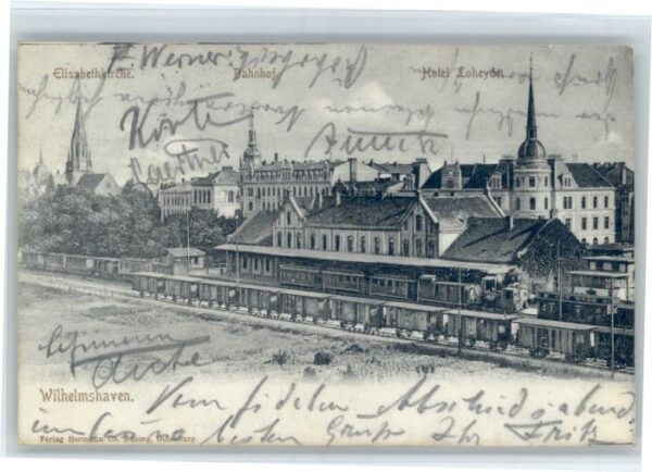 Wilhelmshaven Elisabethen Kirche Hotel Loheyden Bahnhof