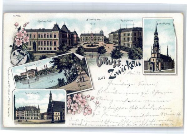 Zwickau Sachsen Zwickau Gericht Albertplatz Marien Kirche