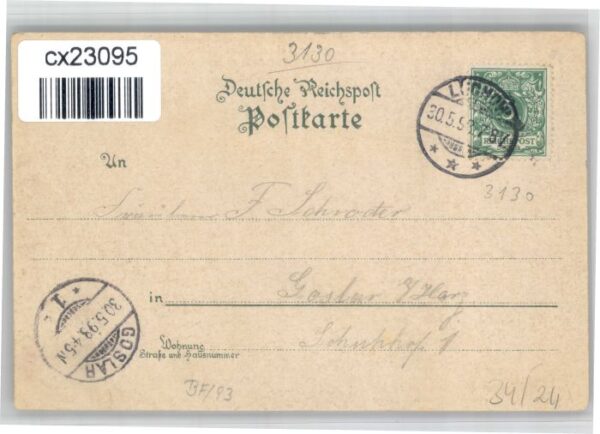 Plate Luechow-Dannenberg irchstrasse Schuetzenhaus x – Bild 2