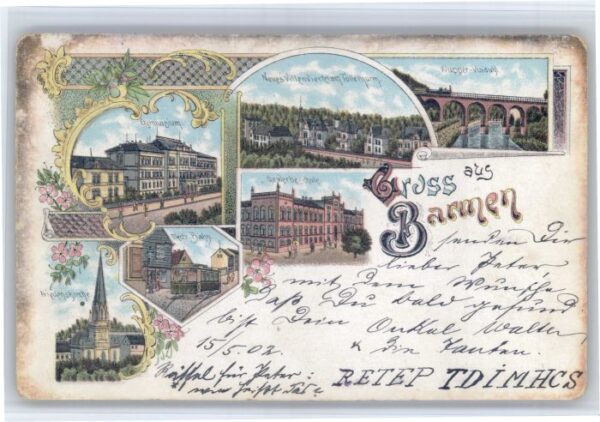 Barmen Wuppertal Wupper Viadukt Friedens Kirche
