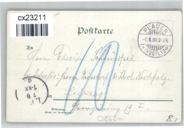 Plauen Vogtland Plauen Kuenstler Gustaf Tischer – Bild 2