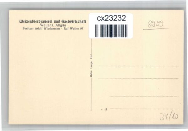 Weiler-Simmerberg Weiler Allgaeu Weizenbier Brauerei – Bild 2