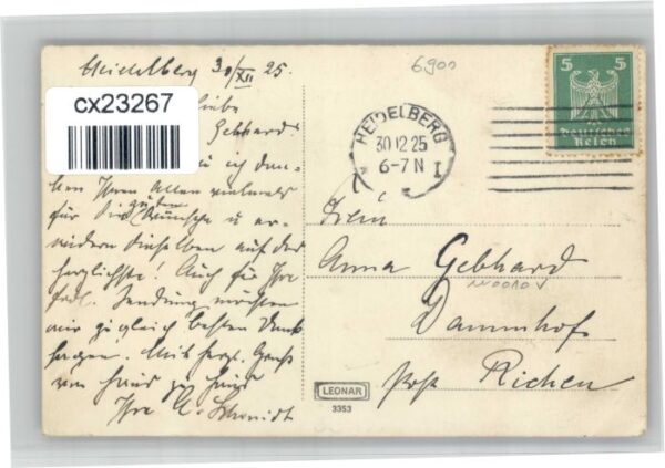 Heidelberg Neckar Heidelberg [Stempelabschlag] – Bild 2