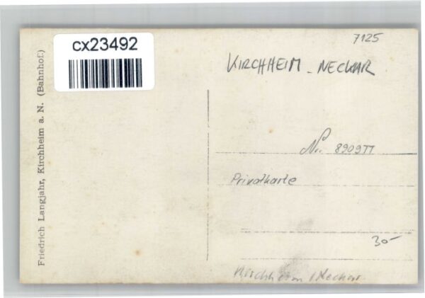 Kirchheim Neckar [Handschriftlich] – Bild 2