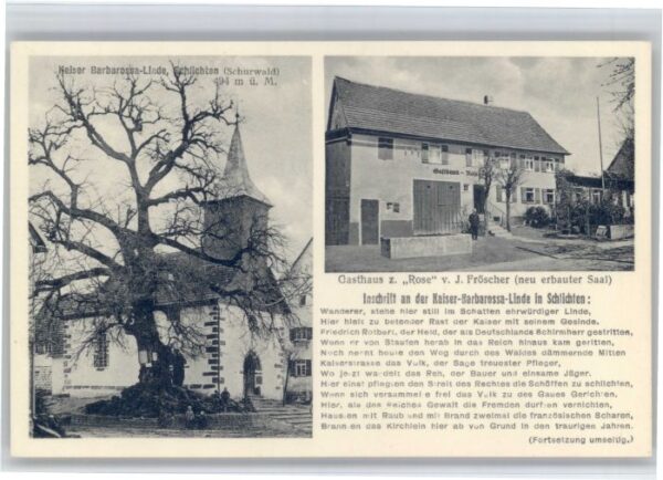 Schlichten Gasthaus Rose Kaiser Barbarossa Linde