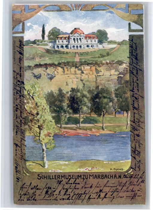Marbach Neckar Schillermuseum Kuenstler K Fuchs