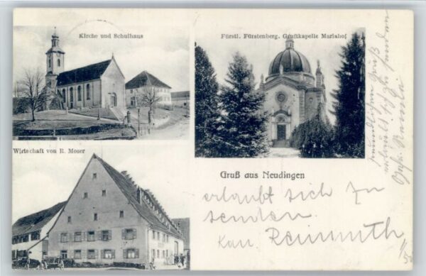 Neudingen Kirche Schule Wirtschaft Moser Kapelle Mariahof