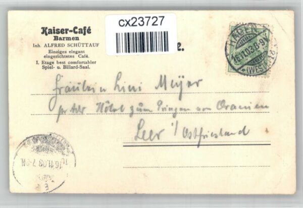 Barmen Wuppertal Kaiser Cafe – Bild 2