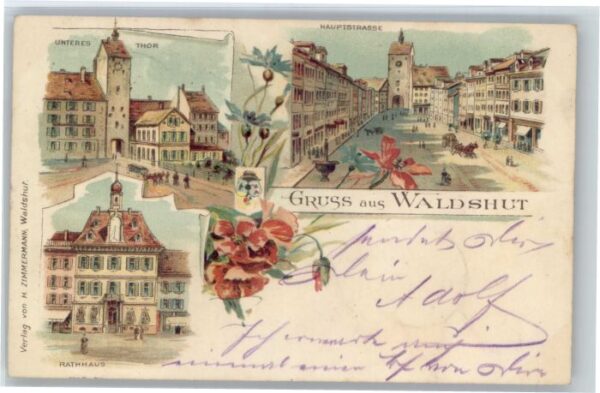 Waldshut Tiengen Rhein Waldshut-Tiengen Hauptstrasse Rathaus