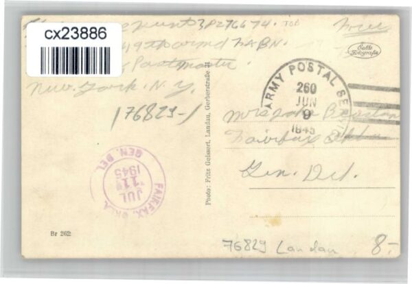 Landau Pfalz Landau [Handschriftlich] Franz Schwarz Schuhfabrik – Bild 2