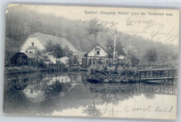Eisenberg Thueringen Eisenberg [Stempelabschlag] Gasthof Naupolds Muehle