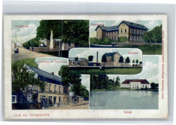 Koenigswartha auptstrasse Bahnhof Schloss
