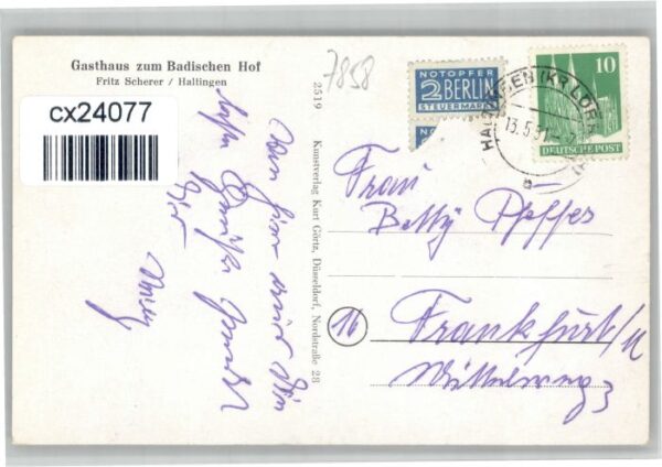 Haltingen Gasthaus Badischer Hof – Bild 2