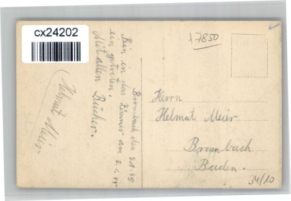 Brombach Loerrach irche Eisenbahnbruecke Karte von ca 1910 * – Bild 2