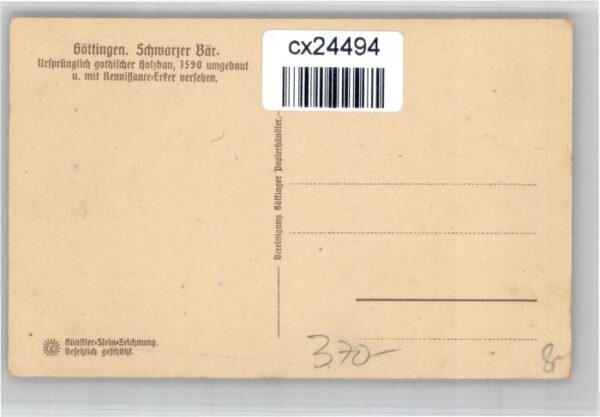 Goettingen Niedersachsen Goettingen Schwarzer Baer * – Bild 2