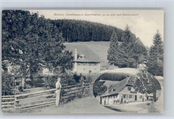 Badenweiler [Stempelabschlag] Sirnitz Gasthaus Auerhahn