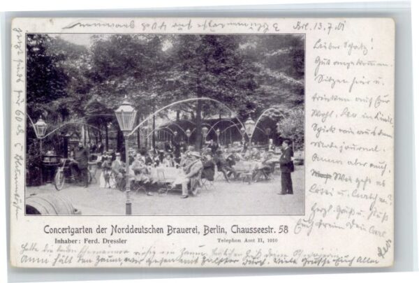 Berlin Konzertgarten der Norddeutschen Brauerei