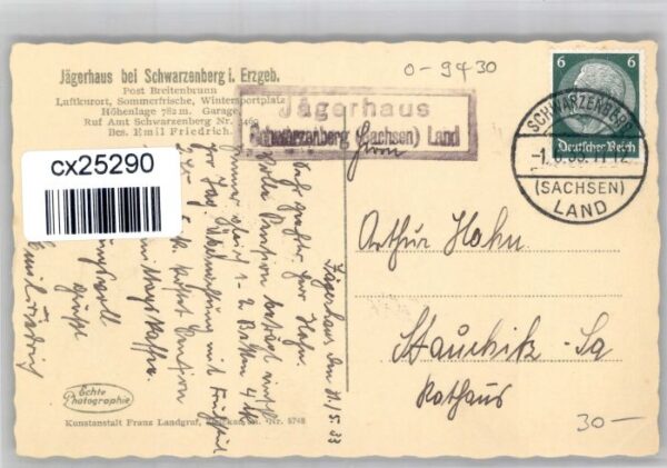 Schwarzenberg Erzgebirge Schwarzenberg Jaegerhaus – Bild 2